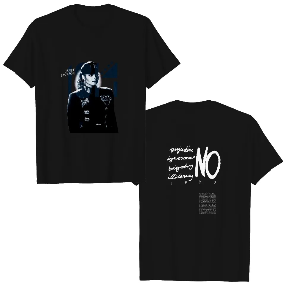 T-shirt pour hommes de la tournée mondiale Rhythm Nation de Janet Jackson des années 90 — T-shirts pour hommes