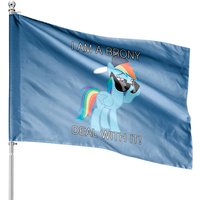 Rainbow Dash Brony House Flags - Double-Sided Print — Decorative Flags