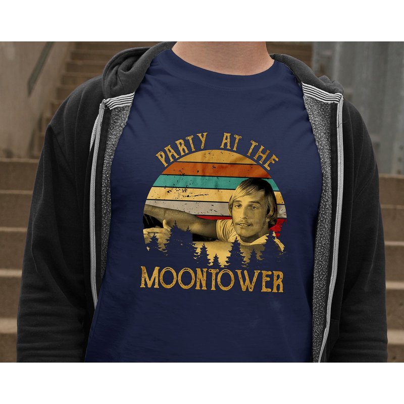 T-shirt pour hommes Party At The Moontower Dazed And Confused