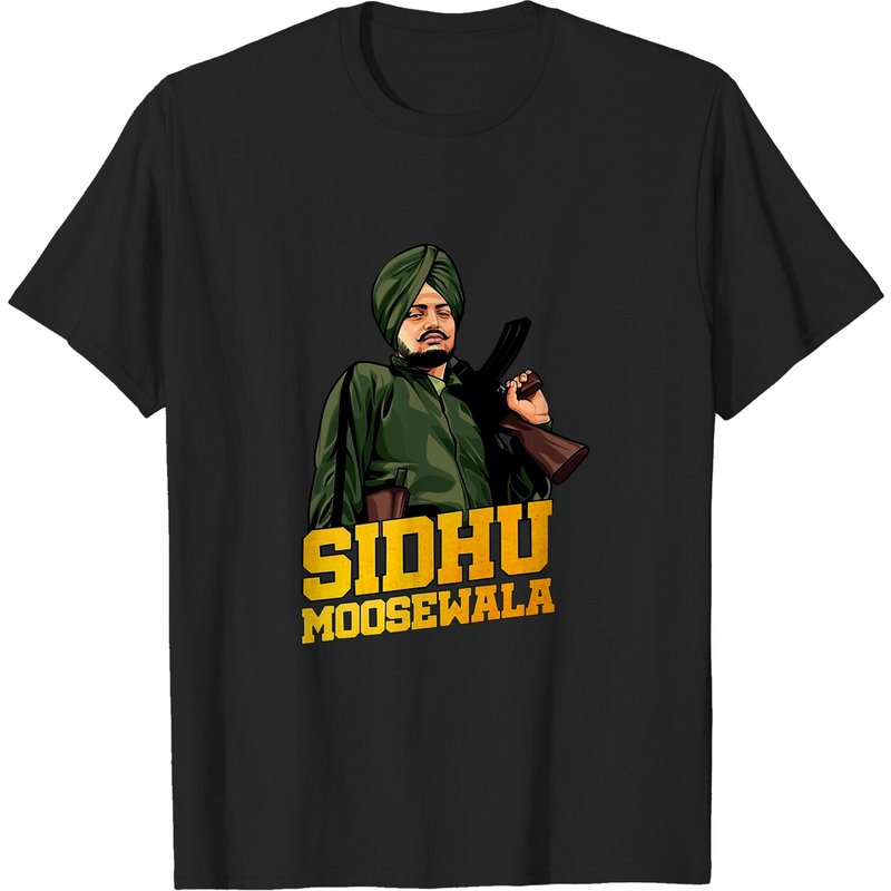 T-shirt classique Punjabi Sidhu Moose Wala pour hommes