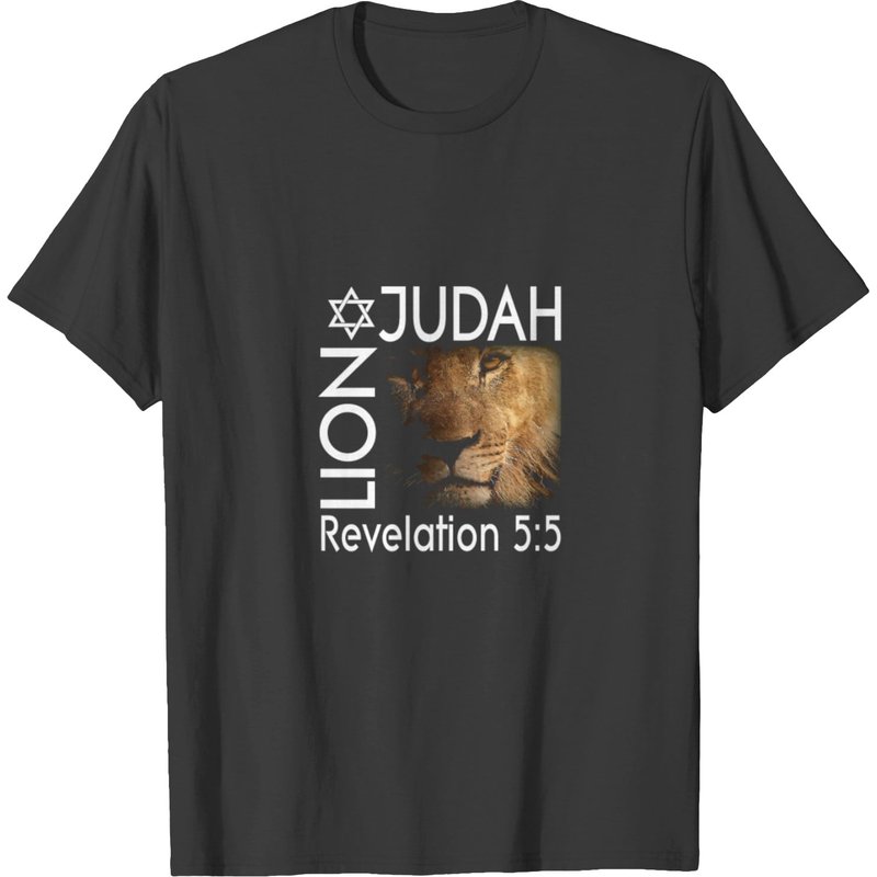 Lion Of Judah Christian Messianic T-Shirt for Men