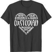 Custodian Janitor Subway Art Design T-Shirt for Men — Mens T Shirts