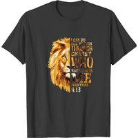 T-shirt Philippians 413 Verset Biblique Lion H pour hommes — T-shirts pour hommes