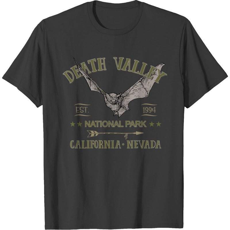 Death Valley National Park California Nevada Bat T-Shirt for Men