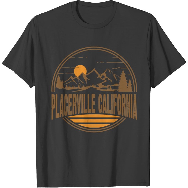 Vintage Placerville California State Gift T-Shirt for Men — Mens T Shirts