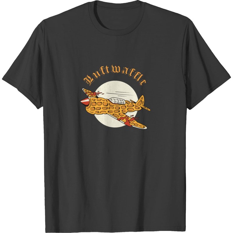 Luftwaffle Waffle Military Aircraft Pilot T-shirt for Men