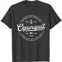 Nautical Anchor Ogunquit Maine Men's Travel T-Shirt
