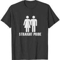 Straight Pride T-Shirt for Men in Black