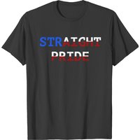 Straight Pride T-Shirt for Men in Black