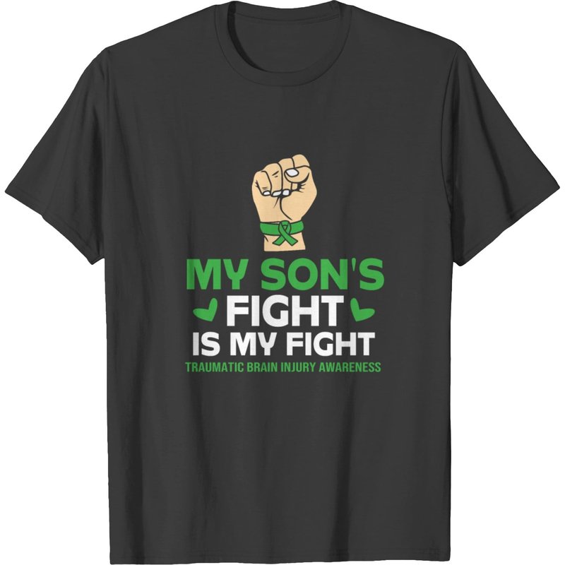 My Sons Fight Is My Fight Traumatic Brain Injury T-Shirt for Men — Mens T Shirts