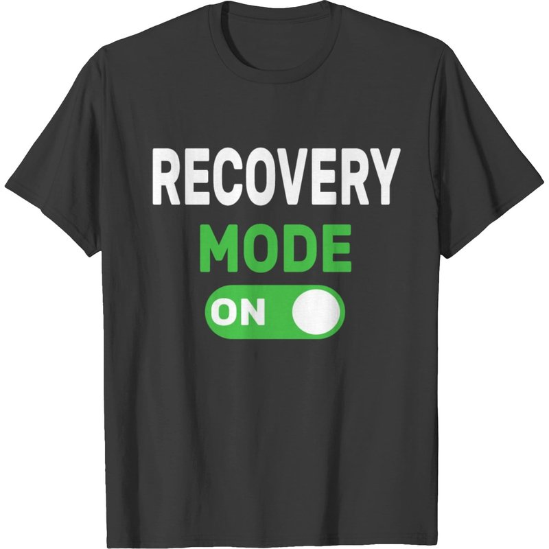 Recovery Mode On Injury Hand T-shirt for Men in Black — Mens T Shirts
