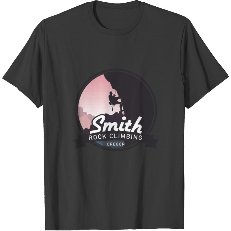 Smith Rock Climbing Oregon USA T-Shirt for Men — Mens T Shirts