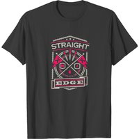 Straight Edge T-Shirt for Men in Black — Mens T Shirts