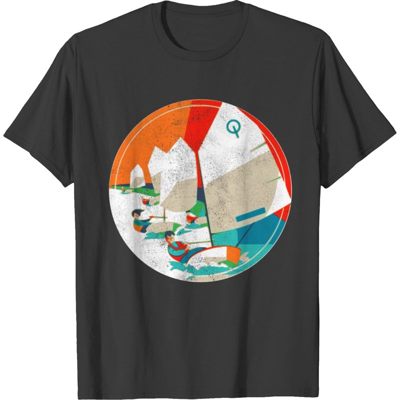 T-shirt Optimist Sailing pour hommes - Noir — T-shirts pour hommes