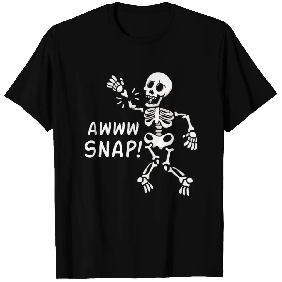 T-shirt Awww Snap Skeleton Broken Bones pour hommes — T-shirts pour hommes