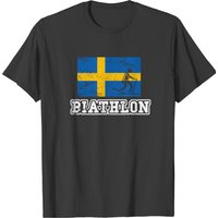 Biathlon Sweden Men's T-Shirt in Black — Mens T Shirts