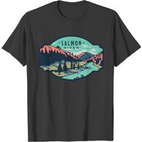 T-shirt pour hommes Salmon River en noir