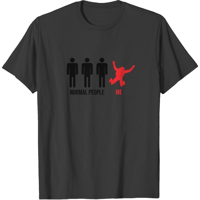 T-shirt Normal People Me Skydiver Skydive Parachute pour hommes