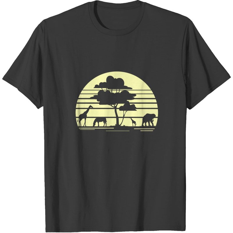 T-shirt d'anniversaire Safari Animaux Sauvages de la Jungle pour Hommes