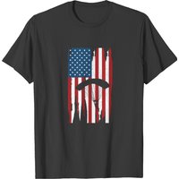 USA American Flag Skydiver T-shirt for Men — Mens T Shirts