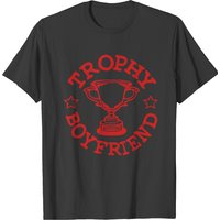 Trophy Boyfriend T-shirt for Men in Black — Mens T Shirts