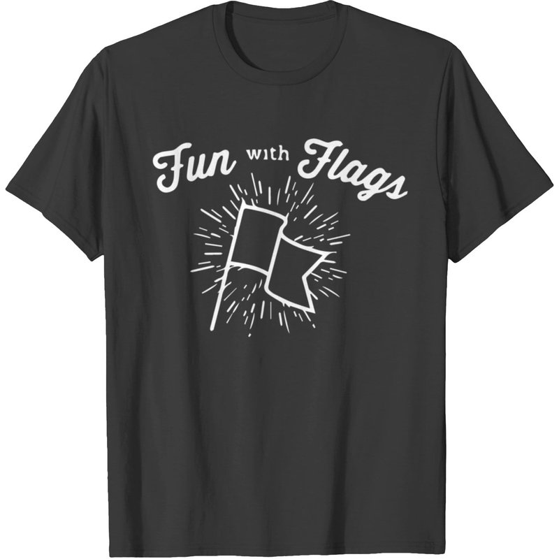 Fun With Flags Men's T-shirt in Black — Mens T Shirts