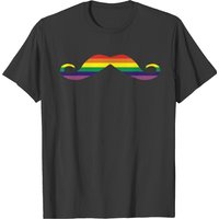 Rainbow Moustache T-Shirt
