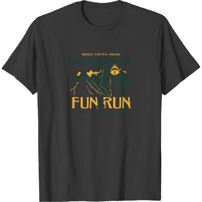 T-shirt Mordor Fun Run pour hommes en noir — T-shirts pour hommes