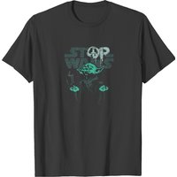 T-shirt Stop Wars pour hommes en noir