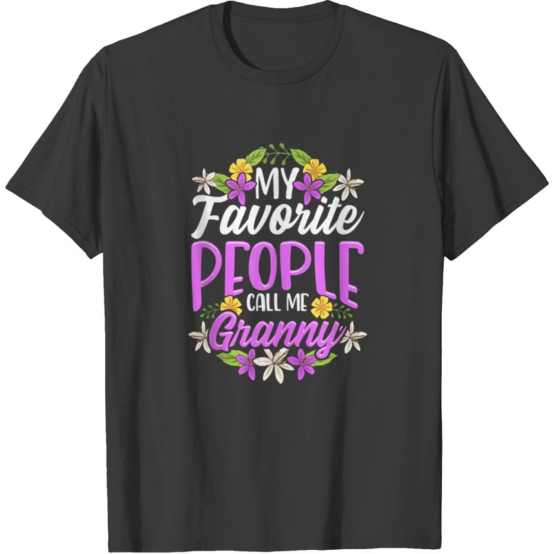 Mon Gens Préférés M'appellent Mamie T-Shirt Floral pour Hommes — T-shirts pour hommes