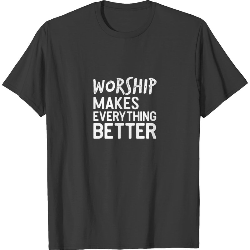 T-shirt Worship Bible Jésus pour hommes