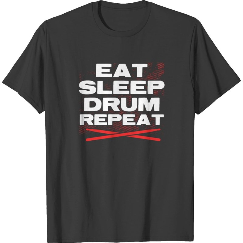 Drummer Play Music Drums T-shirt for Men — Mens T Shirts