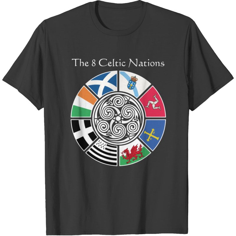 The 8 Ancient Celtic Nations Flag Design T-shirt