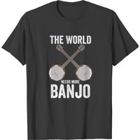 Banjo - The World Needs More Banjo T-shirt — Mens T Shirts