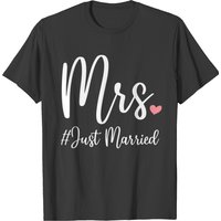 Mrs Just Married, Mr Mrs Wedding Newlywed Matchin T-shirt — Mens T Shirts