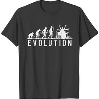 Drum - Evolution Of Man And Drums T-shirt — Mens T Shirts