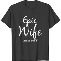 33rd Wedding Anniversary Wife Since 1988 T-shirt