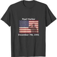 Pearl Harbor Ww2 Wwii December 7th 7 1941 Usa Flag T-shirt