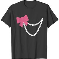 Pink Bow W/ White Pearls T-shirt — T-shirts pour hommes