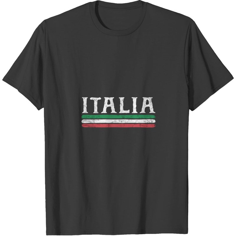 Vintage Italy Italia Love Souvenir Italian Flag T-shirt — T-shirts pour hommes