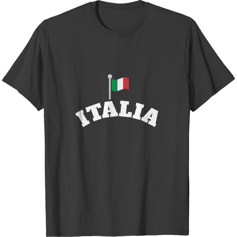 Italia | Italian Flag | Waving Flag Of Italy T-shirt — T-shirts pour hommes
