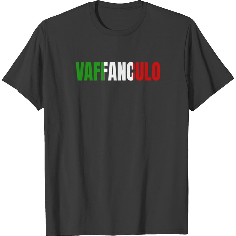 Vaffanculo Italian Flag Design T-shirt — Mens T Shirts