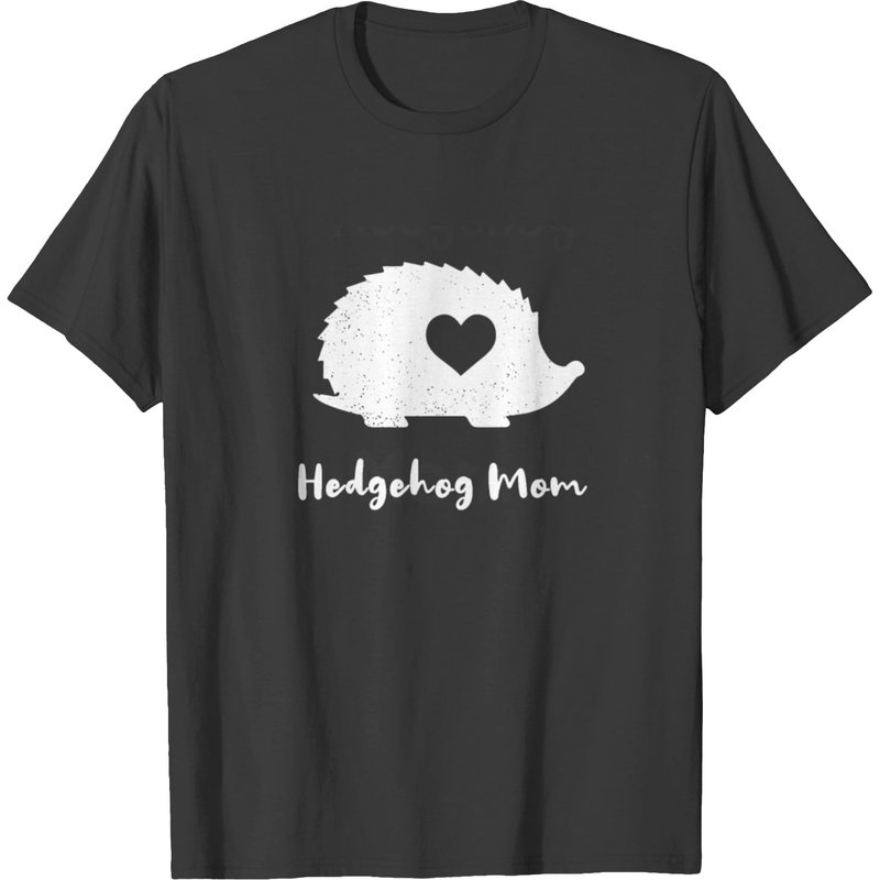 Cute Hedgehog Mom Heart Funny Mother S Day Pet Gif T-shirt — Mens T Shirts