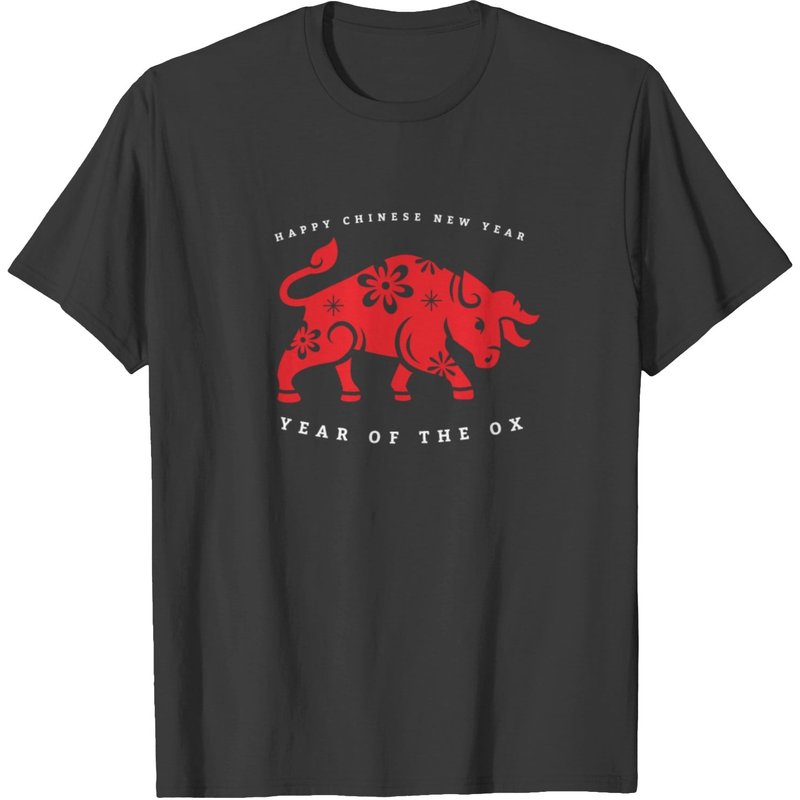 Happy Chinese New Year Celebrate 2021 Zodiac Year T-shirt — Mens T Shirts