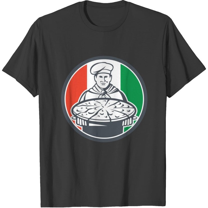 Italian Chef Cook Pizza T-shirt — Mens T Shirts