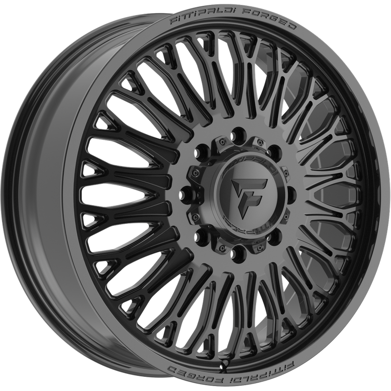 Fittipaldi Offroad Wheel FDF604B Gloss Black - 22x8.25 - 8x200 Bolt Pattern - 105 Offset Rims — Wheels & Rims