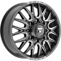 Fittipaldi Offroad Wheel FD650BM Gloss Black Milled - 22x8.25 - 8x200 Bolt Pattern - 105 Offset Rims