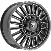 Fittipaldi Offroad Wheel FD651BM Gloss Black Milled - 22x8.25 - 8x200 Bolt Pattern - 105 Offset Rims