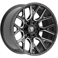 Fittipaldi Offroad Wheel FA27BM Gloss Black Milled - 20x10 - 5x127 Bolt Pattern - 19 Offset Rims