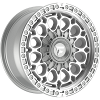 Fittipaldi Offroad Wheel FX201MSL Machined Silver Machined Lip - 15x7 - 4x137 Bolt Pattern - 25 Offset Rims